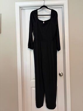 Black Long Sleeve Jumpsuit